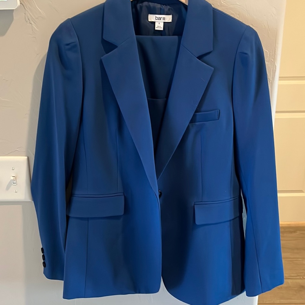 Bar III Women's Blue Blazer